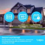 ⁦Tapo C500 – كاميرا مراقبة ذكية متحركة⁩ - الصورة ⁦8⁩
