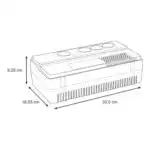 ⁦BVS800I-GR - مزود طاقة يو بي اس، 800 فولت امبير 450 واط⁩ - الصورة ⁦5⁩